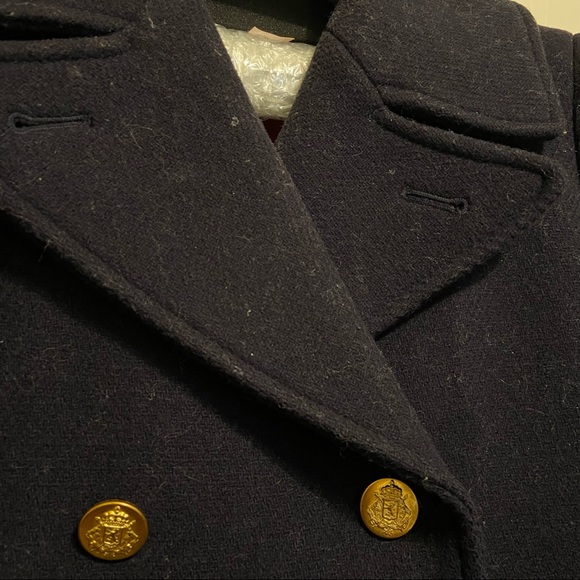 J. Crew Wool Stadium Coat in Navy - Picture 4 of 8
